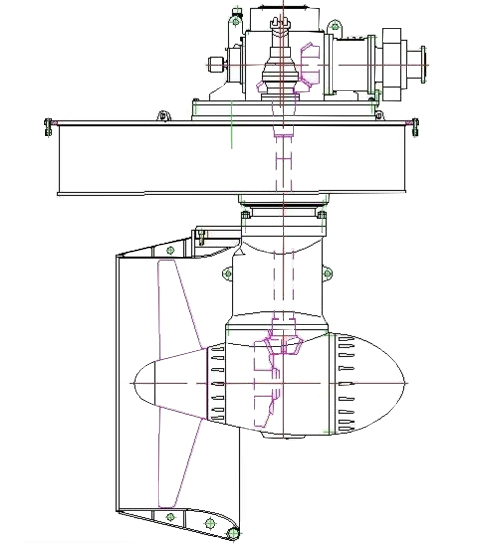 Well-mounted Azimuth Thruster